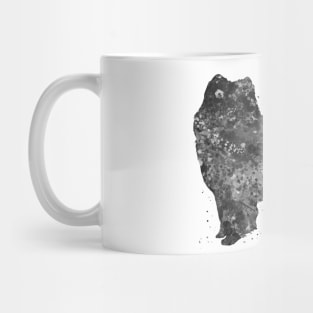 Samoyed Dog black and white Mug